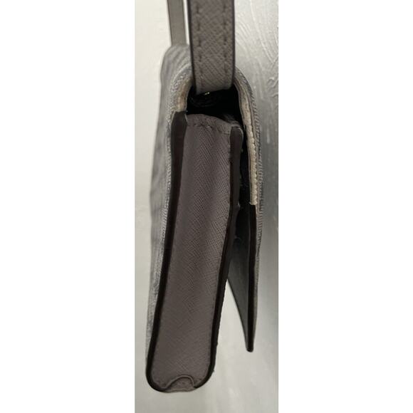 Michael Kors Jet Set Item Clutch MF Crossbody Light Gray - Picture 5 of 13